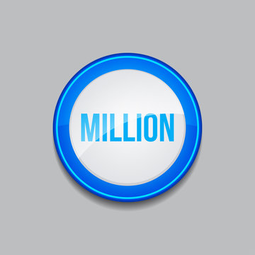 Million Circular Vector Blue Web Icon Button