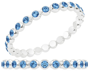 render of a ring with diamonds, isolated on white