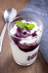 Blueberry yogurt