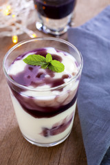 Blueberry yogurt