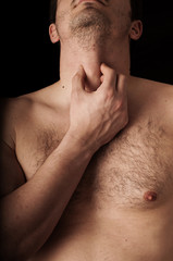 Naklejka premium Human anatomy series: Adam's apple