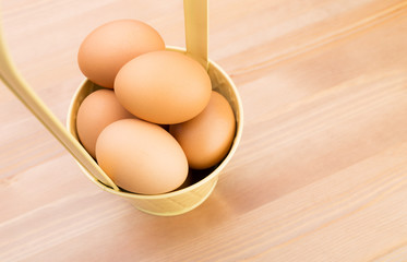 Egg in bucket