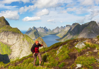 Fototapeta premium Hike in Lofoten