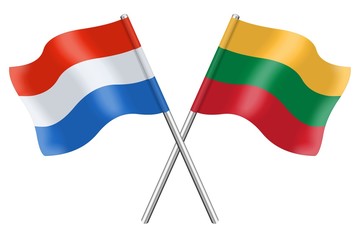 Flags: Luxembourg and Lithuania