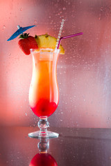 Sex on the beach cocktail