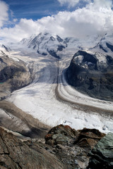 le glacier de Gonergrat