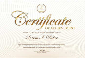 Certificate template