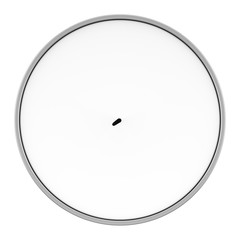 top view of tea light candle isolated on white background