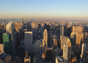 Fin de jour sur New York (depuis Empire State Building)