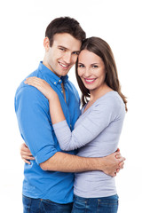 Fototapeta premium Young couple hugging