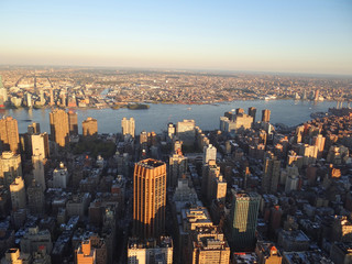 Fin de jour sur New York (depuis Empire State Building)