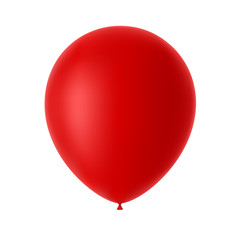 Balloon isolated on white.