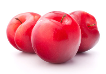 Sweet plum isolated on white background cutout