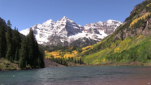 Maroon Bells Autumn Landscape