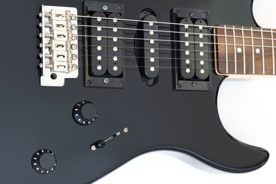 Electric Guitar in detail isolated