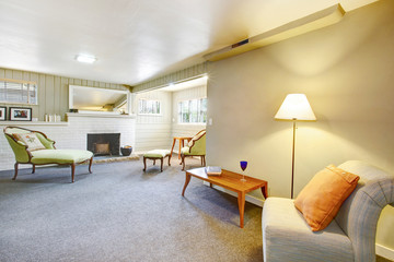 Living room design. Old fashion style