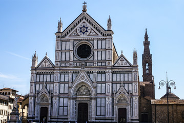 Fototapeta na wymiar Florence, Italy: panoramic view from the top of Duomo church