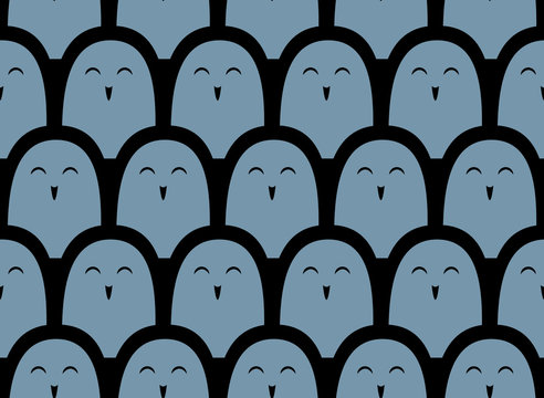 Colorful vector simple pattern . Crowd