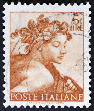 stamp printed in Italy from the "Michelangelo"