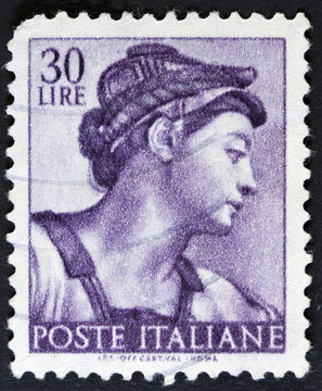 stamp printed in Italy from the "Michelangelo"