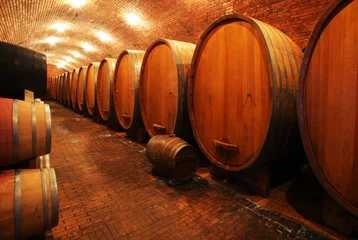 Fotobehang Wine barrels © Zsolt Biczó