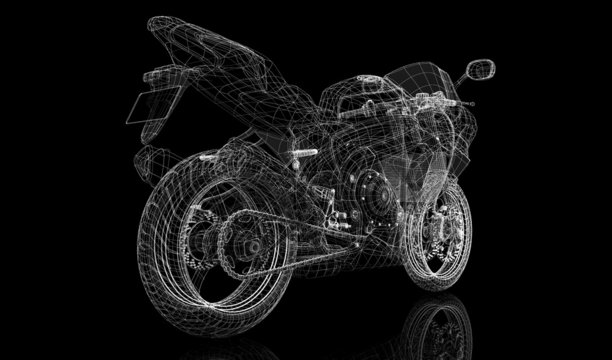 bike, motorcycle,  3D model
