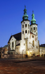 Fototapeta na wymiar Kościół św Andrzeja w dzielnicy Starego Miasta w Krakowie, Pol