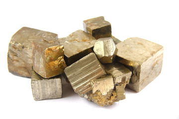 gold (pyrite mineral) isolated