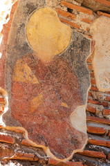 Fresco of a saint in the early Christian church