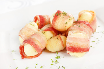 potatoes with bacon