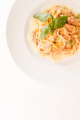 pasta with sauce