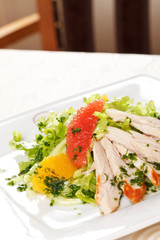 salad with chicken