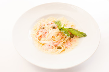 pasta with shrimps