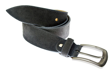 Leather Belt Isolated on White Background