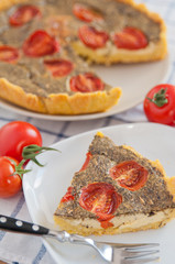 Tomaten Basilikum Quiche