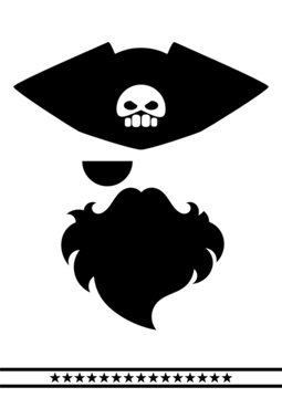 abstract pirate face