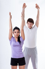 Body stretching and exercising