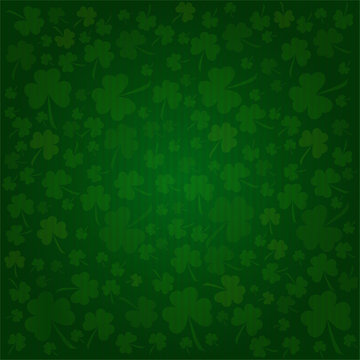 Clovers background on St. Patrick's Day
