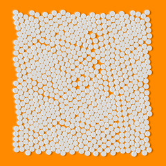 realistic background of pills