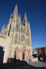 Obraz premium fachada principal. catedral gotica en burgos