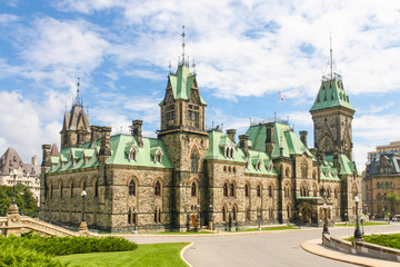 Fototapeta na wymiar Canadian Parliament Building (gothic revival style), Ottawa, Can
