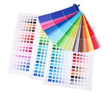 Color samples isolated on white