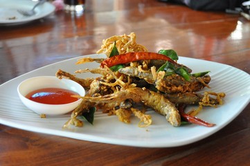 Thai style fried fish