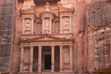 Petra Al Khazneh - the Treasury in the ancient town of Petra