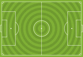 Realistic Vector Football - Soccer Field © enterlinedesign