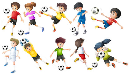 Soccer players