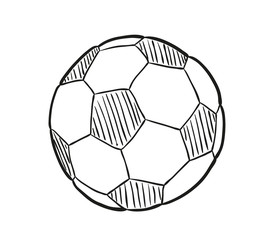 sketch of the football ball
