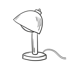 sketch of the lamp