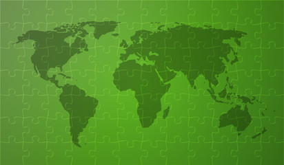 Fototapeta na wymiar green worldmap