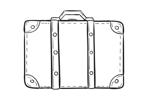 sketch of the suitcase